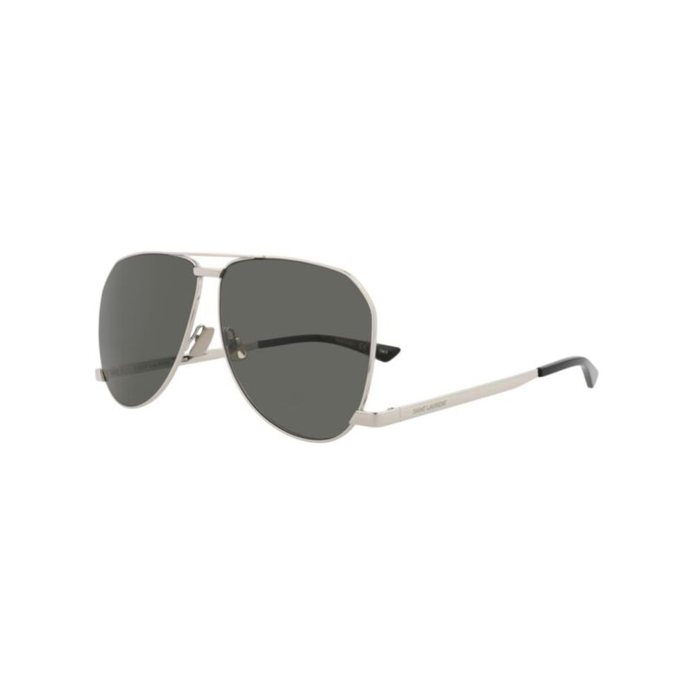 Saint Laurent Aviator-Frame Metal Sunglasses Silver Mens - Picture 2 of 6